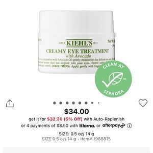 Kiehl’s Creamy Eye Treatment